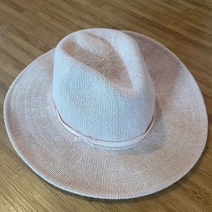 Anthropologie Light Pink Rancher Hat